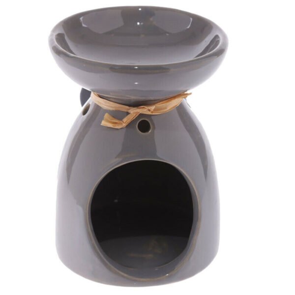 Home Decor~Ceramic Oil Burner - Wooden Heart Motif