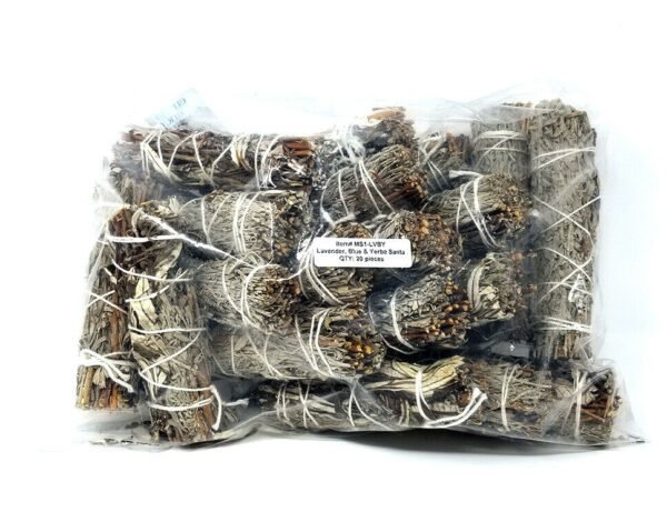 Palo Santo & Sage~Lavender Sage, Blue Sage & Yerba Santa Mix Smudge Stick 3-4" (20 Pieces)