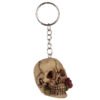 Collectable design~Skulls & Roses Skull Keyring Gothic