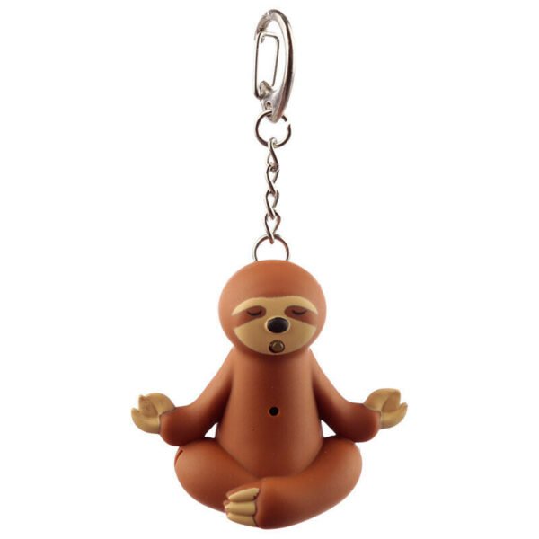 Collectable design~LED Light and Sound Funky Novelty Sloth Keyring - Bag Charm Animal Themed Gift
