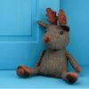 Home Decor~Fun Christmas Reindeer Door Stop - A Strong And Durable 100% Polyester Door Stop