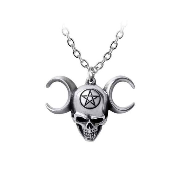 Alchemy Gothic - TRIUNITY SKULL - Neckchain / Occult, gothic, Black Metal