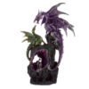Collectable design~Dark Legends Power of the Crystal Amethyst Dragon Figurine Fantasy Ornament