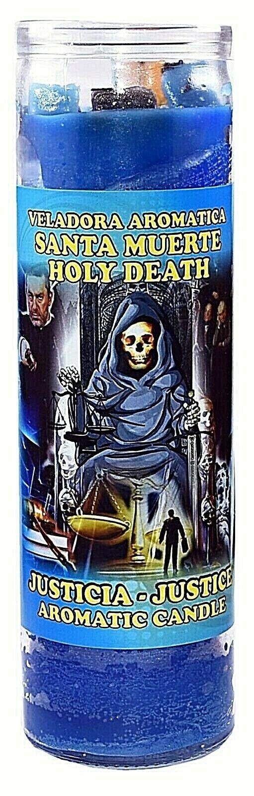CANDLE COCKTAIL AROMATIC HOLY DEATH JUSTICE- SANTA MUERTE JUSTICA