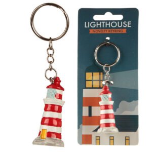 Collectable design~Novelty Collectable Lighthouse Keyring Split Ring and Chain