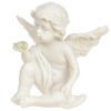Home Decor~1 x Collectable Cherub Sitting Holding Mineral Stone Ornament