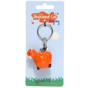 Collectable design~Novelty Collectable Highland Coo Cow Keyring