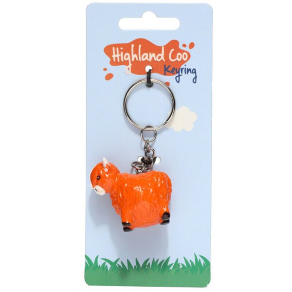 Collectable design~Novelty Collectable Highland Coo Cow Keyring