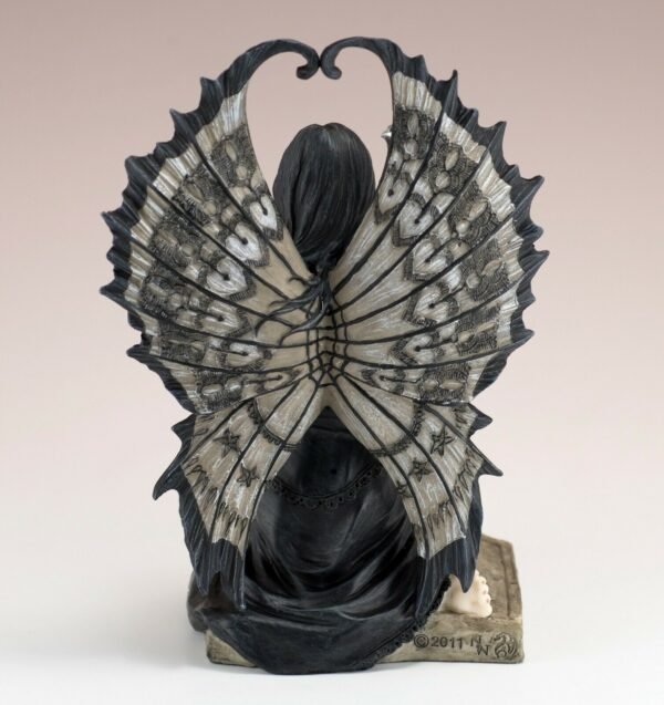 Fairy Collection~Gothic Black Fairy With Cross Figurine 6.25" High Detailed Polystone New In Box!