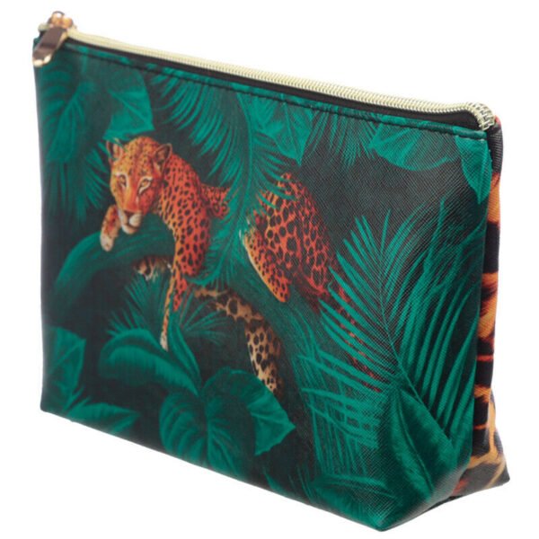 Collectable Design~PVC Make Up Toiletry Wash Bag - Big Cat Spots & Stripes Cat Travel Case