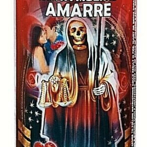 CANDLE COCKTAIL AROMATIC VELA HOLY DEATH BINDING- SANTA MUERTE AMARRE AROMATIC