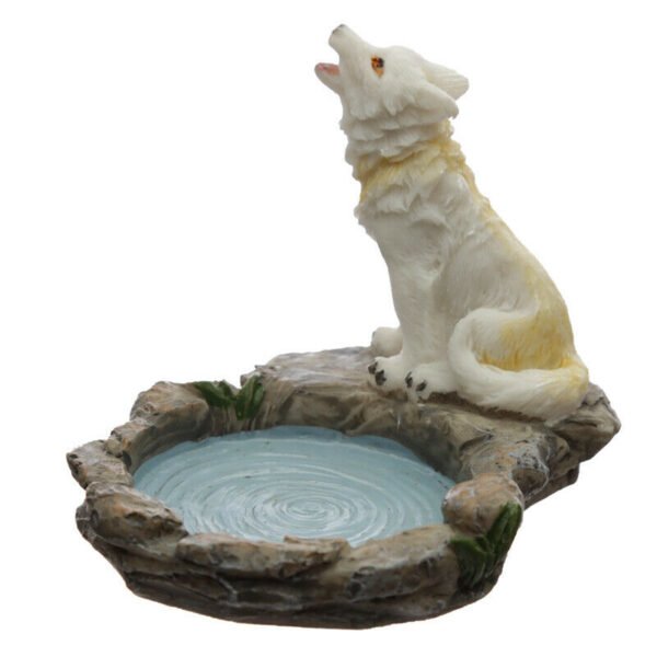 Home Decor~Forest Protector - Protector of the North Wolf Tea Light Candle Holder