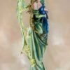 Fairy Collection~Large Scale Green Angel Fairy With Peacock Figurine Statue 21" High New In Box