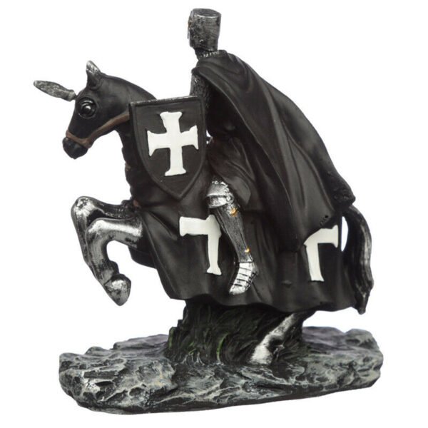 Home Decor~Collectable Dark Knight on Horseback Figurine Medieval Fantasy Ornament x 1