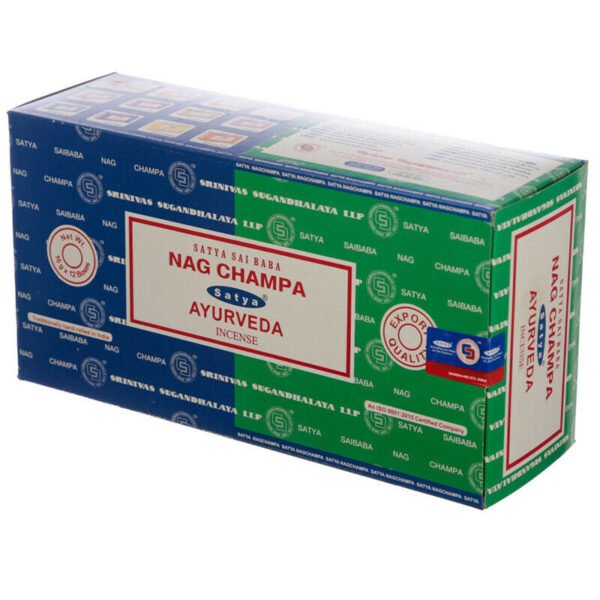 Home Fragrance~SATYA Sai BaBa Nag Champa & Ayurveda Incense Sticks 12 x 14 sticks