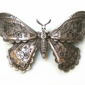 STEAMPUNK MOTH - Brass Colour Hair Barette