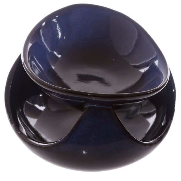 Home Fragrance~Abstract Design Squat Mottled Glaze Ceramic Oil Burner