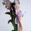 Fairy Collection~Pink Fairy Resting On Lily Flower Figurine Statue 14.5" High Detailed Resin New