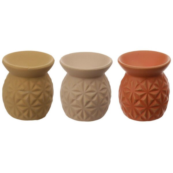 Home Fragrance~Embossed Triangle Pattern Ceramic Eden Oil Burner