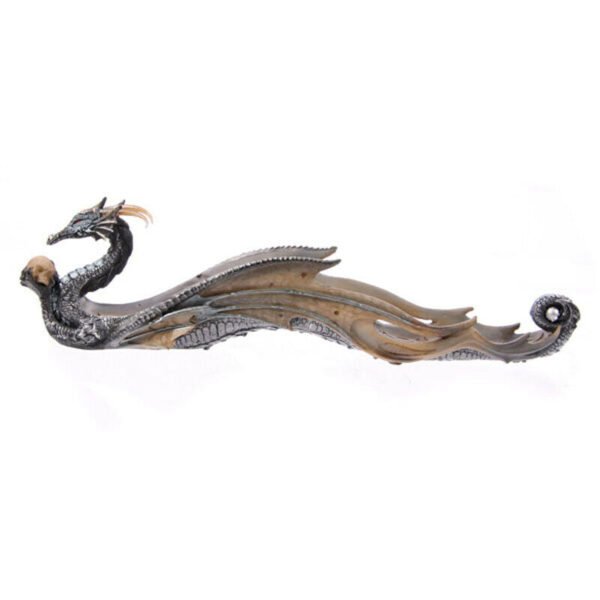 Home Fragrance~Shimmering Celtic Fantasy Dragon Incense Burner Ashcatcher Ornament