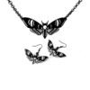 DEATH'S HEAD MOTH Earrings and Necklace Costume Jewellery Sold Separately or Set