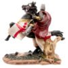 Home Decor~Battle Ready Novelty Knight Riding Horse Figurine Collectable