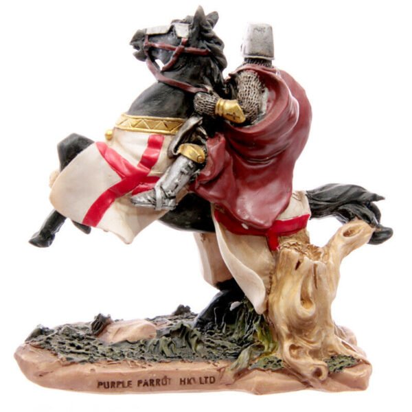 Home Decor~Battle Ready Novelty Knight Riding Horse Figurine Collectable