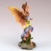 Fairy Collection~Small Purple Fairy Holding Hair Up Figurine w/Glittery Wings 4.25" H Resin New