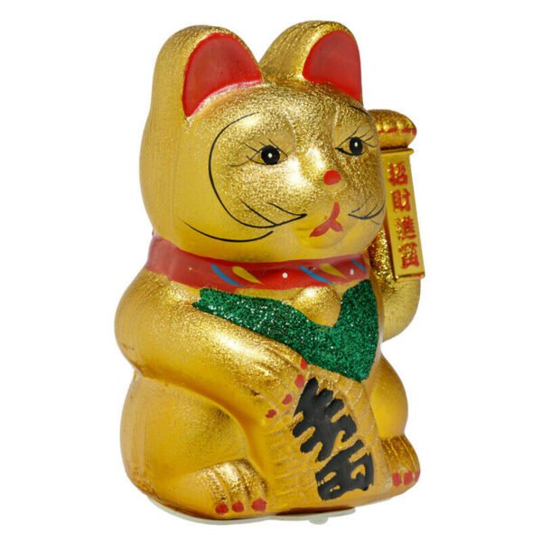 Home Decor~Decorative Waving Maneki Neko Ceramic Cat 21cm Ornament Chinese Gift