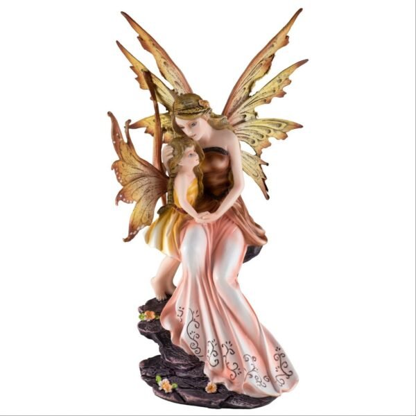 Fairy Collection~Peach Fairy With Fairy Child Figurine 9.25" High New In Box!