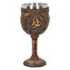Magicun Giftware~Norse God Odin Goblet Valhalla Viking Myth Chalice Bronzed Wine Cup Gift Decor