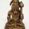 Hinduism Statues & Figures~Brass Antique Finish Blessing Hanuman 3"H 2"W