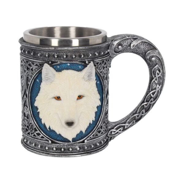 Magicun Giftware~Ghost Wolf Tankard Large 17cm Wolves Tankard