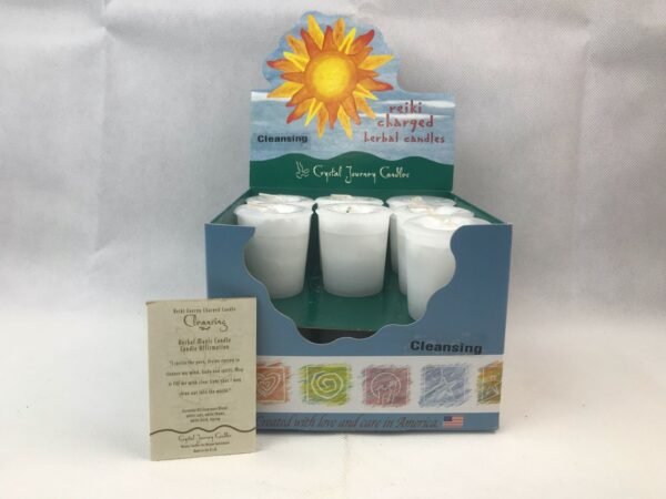Magic Candle~Cleansing Crystal Journey Reiki Charged Herbal Votive Candle One Candle