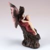 Fairy Collection~Mini Red Fairy On Faux Geode Rock Figurine 3.75" High Resin New!