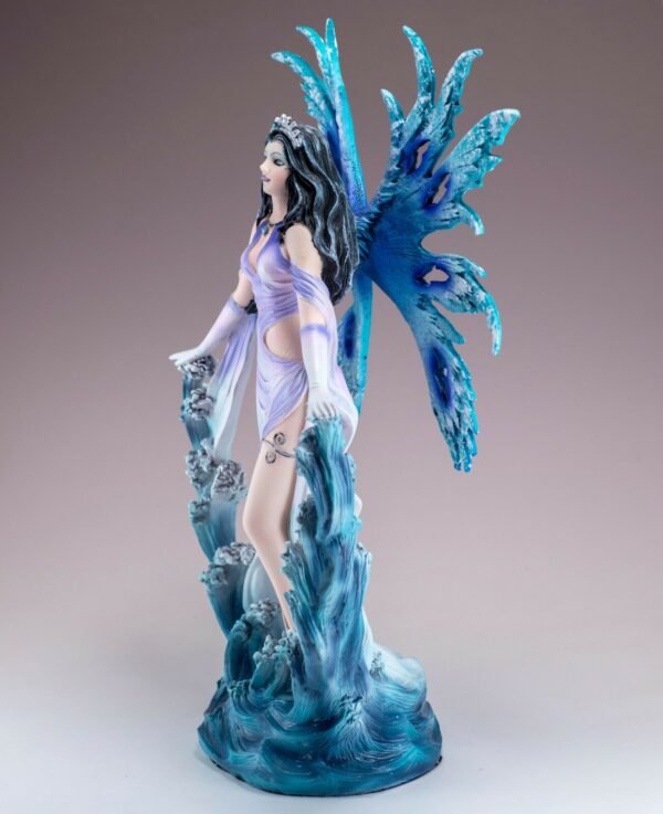 Fairy Collection~Purple and Blue Water Fairy Statue Fantasy Figurine 11.5" High Resin New In Box