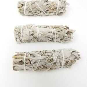 Palo Santo & Sage~2X White Sage Smudge Sticks / Wands 4 - 5 " Negativity Removal