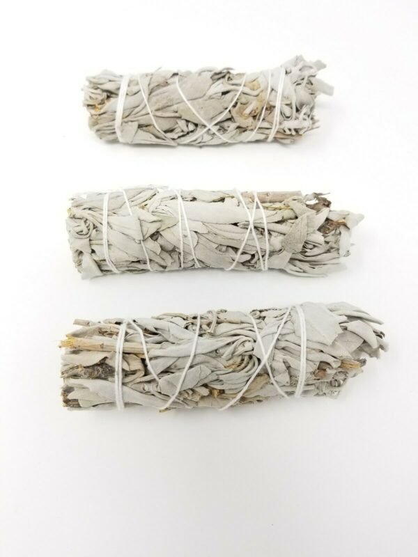 Palo Santo & Sage~2X White Sage Smudge Sticks / Wands 4 - 5 " Negativity Removal