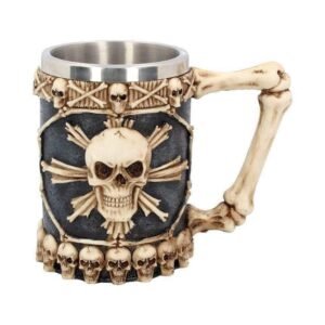 Magicun Giftware~Large Tankard Of Skulls 16cm Skull Tankard