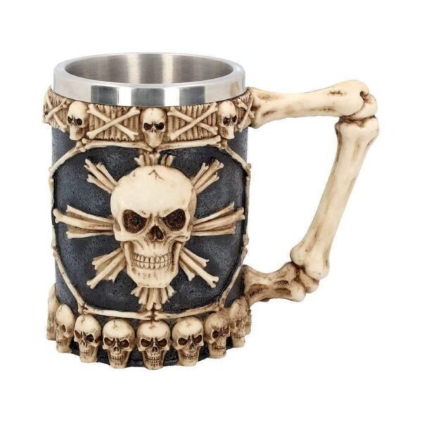 Magicun Giftware~Large Tankard Of Skulls 16cm Skull Tankard