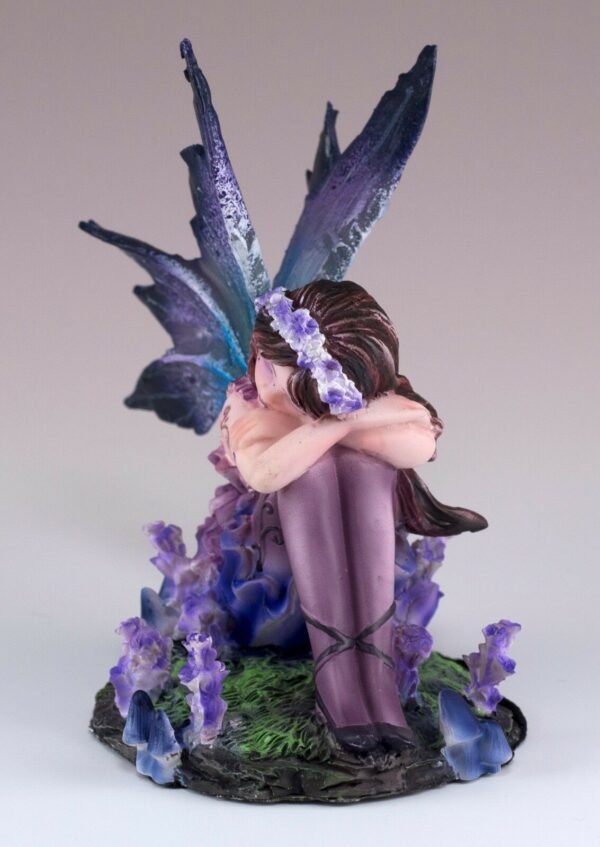Fairy Collection~Small Blue and Purple Sleeping Fairy Figurine Statue 4" High New In Box!