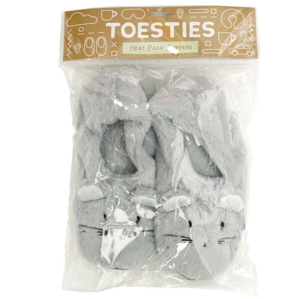 Collectable Design~Mouse Plush Toesties Heat Pack Warmer Slippers (Unisex One Size)