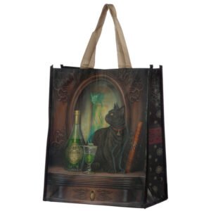 Home Decor~Absinthe Cat Lisa Parker Gothic Eco Reusable Shopping Bag.