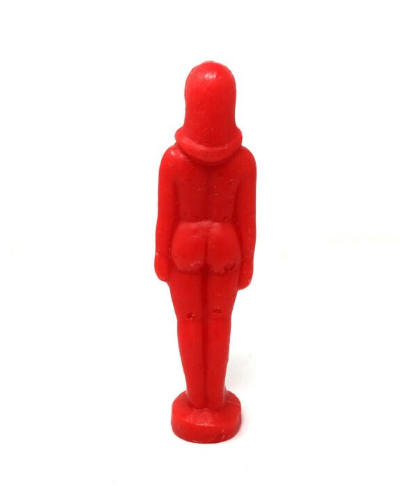 Magic Candle~Red Woman Female Image Candela De Mujer Figurine Spell Candle Wicca Hoodoo