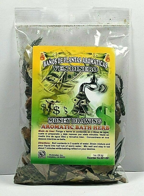 【Bath Herb】Spiritual Aromatic Bath Herb MONEY DRAWING VEN DINERO Bano de Hierbas 1oz