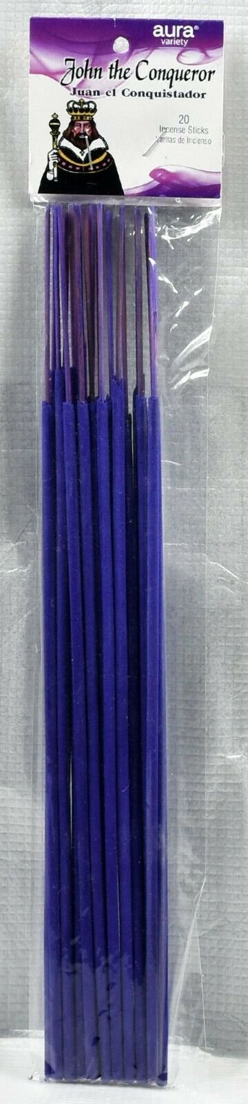 【Incense】JOHN THE CONQUEROR JUAN EL CONQUISTADOR - AURA VARIETY INCENSE STICKS (20 pk.)