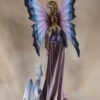 Fairy Collection~Large Scale Purple Fairy With White Dragon Figurine Statue 20" High Resin New!