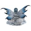 Fairy Collection~Large Fairy With Pair of White Wolves Figurine Statue 18" Wingspan 11.75" High