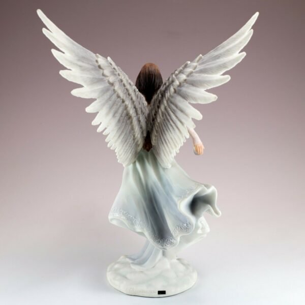 Fairy Collection~White Angel With Gold Key and Orb Figurine Statue 10.75" High New In Box!
