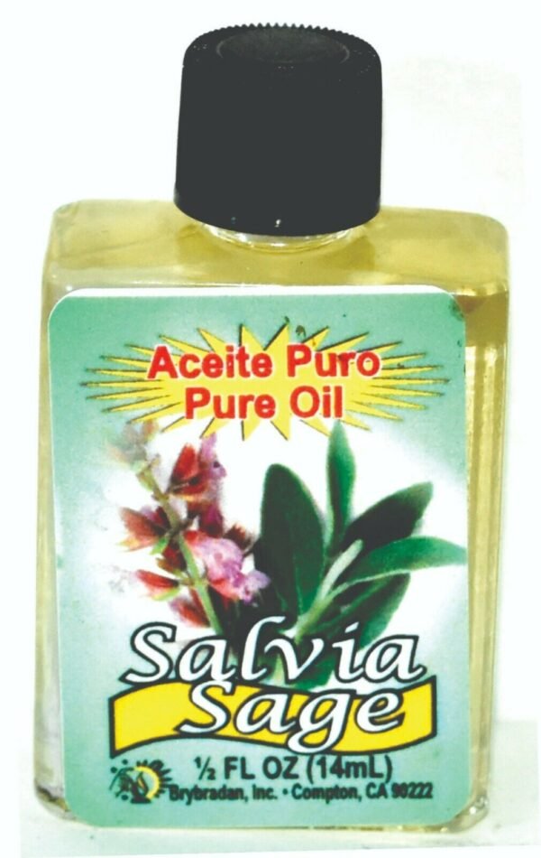 【Magic Oil】BRYBRADAN SAGE PURE OIL - SALVIA ACEITE PURO 1/2OZ 1 3 6 12 PCS